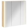 vidaXL Badrumsspegelsk&aring;p Sonoma-ek 73.5 x 15.5 x 70 cm Konstruerat tr&auml;