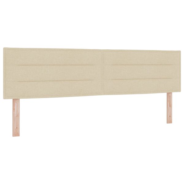 vidaXL LED huvuddyna med LED -remsljus Kr&auml;m 180 cm Polyester