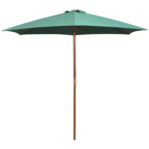 vidaXL Parasoll 270x270 cm tr&auml;st&aring;ng gr&ouml;n