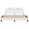 vidaXL Bed Frame "Viana" without Mattress White 160x200 cm Faux Leather
