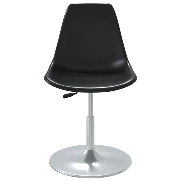 vidaXL Snurrbara matstolar 2 st svart PP