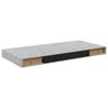 vidaXL Sv&auml;vande v&auml;gghyllor 4 st betonggr&aring; 50x23,5x3,8 cm MDF