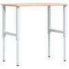 vidaXL Arbetsb&auml;nk 100x60x(71,5-98) cm massiv ek rektangul&auml;r
