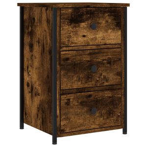 vidaXL S&auml;ngbord r&ouml;kf&auml;rgad ek 40x36x60 cm konstruerat tr&auml;