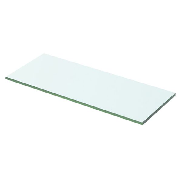 vidaXL Hyllplan 2 st glas genomskinlig 50x15 cm