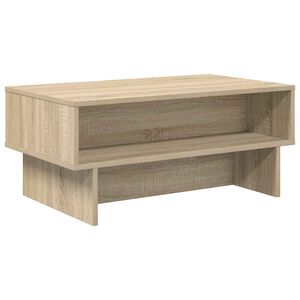 vidaXL Kaffeebord Sonoma-ek 80 x 46 x 35 cm Konstruerat tr&auml;
