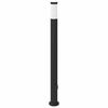 vidaXL Pollare med uttag 110 cm rostfritt st&aring;l IP44