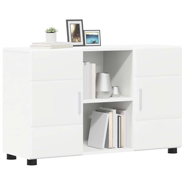 vidaXL Sideboard FLORIN Vit 88,5 x 30,5 x 55,5 cm Konstruerat tr&auml;