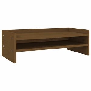 vidaXL Sk&auml;rmst&auml;ll honungsbrun 50x24x16 cm massiv furu