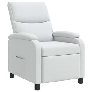 vidaXL Recliner Vit Tyg
