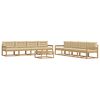 vidaXL Utomhussoffset 9 st Vit och Beige Polyester