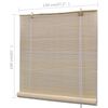 vidaXL Rullgardin naturlig bambu 2 st 120x160 cm