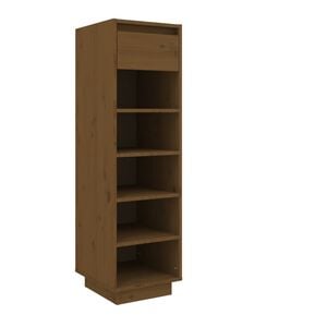 vidaXL Skosk&aring;p honungsbrun 30x34x105 cm massiv furu