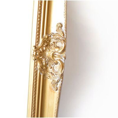 Italien motiv spegel i guld, yttermått 59x109 cm