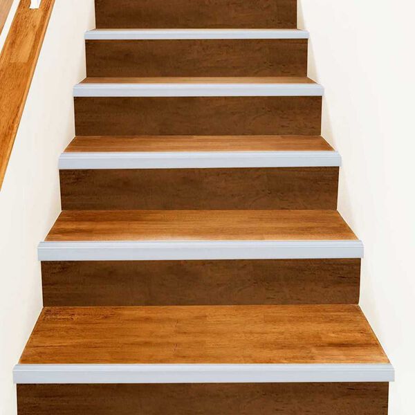 vidaXL Trappnoslister 10 pcs Silver 67 cm Aluminium