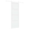 vidaXL Skjutd&ouml;rr ORKDAL 83 x 232 cm Massiv furu Vit