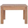 vidaXL Soffbord massiv teak med naturlig finish 60x60x40 cm