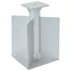 vidaXL Markf&auml;ste f&ouml;r parasoll silver 27,5x27,5x45 cm st&aring;l