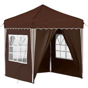 vidaXL Pop-up Partyt&auml;lt 195 x 195 x 245 cm Brun Oxford Tyg
