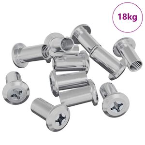 vidaXL L&aring;smutter 2857 pcs Nickel St&aring;l
