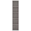 vidaXL Bokhylla betonggrå 40x30x189 cm konstruerat trä