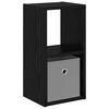 vidaXL S&auml;ngbord Svart Ek 25,5 x 22 x 49,5 cm Konstruerat tr&auml;