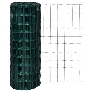 vidaXL Eurofence st&aring;l 10 x 1,0 m gr&ouml;n
