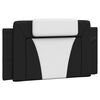 vidaXL Headboard Cushion "Viana" Black and White 100 cm Faux Leather