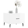 vidaXL Soffbord 2 st vit h&ouml;gglans 50x50x40 cm konstruerat tr&auml;