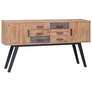 vidaXL Sidosk&aring;p 110x30x75 cm massiv teak
