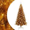 vidaXL Julgran Guld 180 cm PET