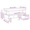 vidaXL Kaffeebord artisan ek 100 x 51 x 45 cm Konstruerat tr&auml;