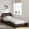 vidaXL Bed with Mattress "Dover" Dark Brown 90x190 cm Fabric