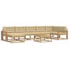 vidaXL Utomhussoffset 8 st Vit och Beige