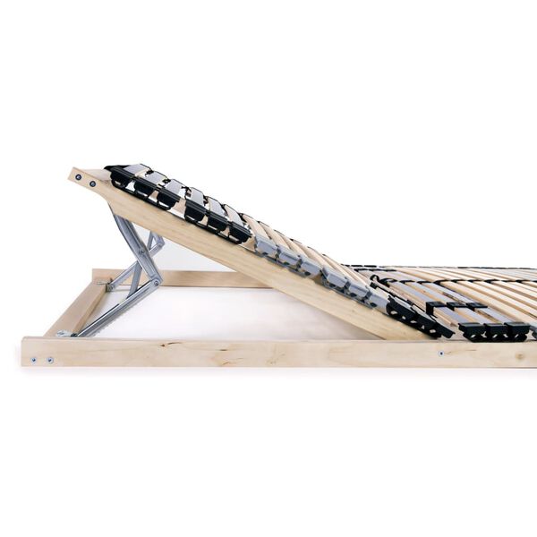 vidaXL Ribbotten utan madrass med 42 ribbor 7 zoner 100x200 cm