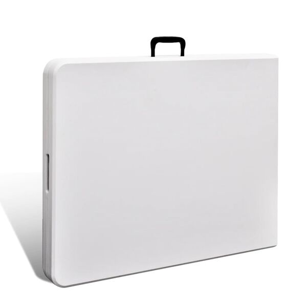 vidaXL Hopf&auml;llbart tr&auml;dg&aring;rdsbord vit 180x75x74 cm HDPE