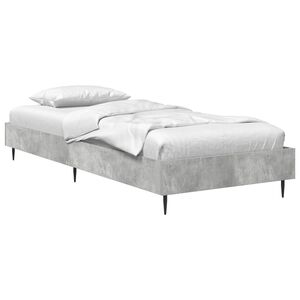 vidaXL S&auml;ngram Betonggr&aring; 80 x 200 cm Konstruerat tr&auml;