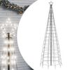 vidaXL LED julgran med spikar 570 LED kallvit 300 cm