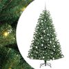 vidaXL Plast Hingad Julgran Gr&ouml;n 180 cm PVC och metall