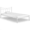 vidaXL S&auml;ngram vit metall 100x200 cm