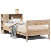 vidaXL S&auml;ng med bokhylla utan madrass 75x190cm massiv furu