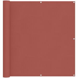 vidaXL Balkong Sk&auml;rm Terracotta 110 x 700 cm Oxford Tyg