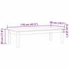 vidaXL Kaffeebord Max Brun 110 x 50 x 30 cm Massiv furu