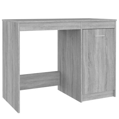 vidaXL Skrivbord grå sonoma 100x50x76 cm konstruerat trä