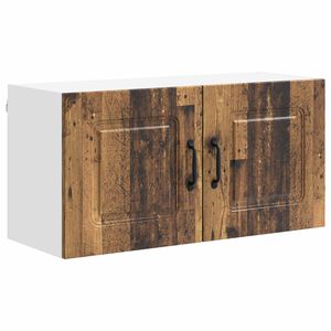 vidaXL Diskmaskin panel Kalmar Gammalt tr&auml; 80 x 31 x 40 cm