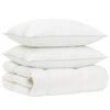 vidaXL 90% G&aring;sdun T&auml;cke Set FULDA 3 st 220 x 240 cm Vinter 300 GSM Vit