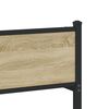 vidaXL Sängram utan madrass metall sonoma-ek 90x200 cm