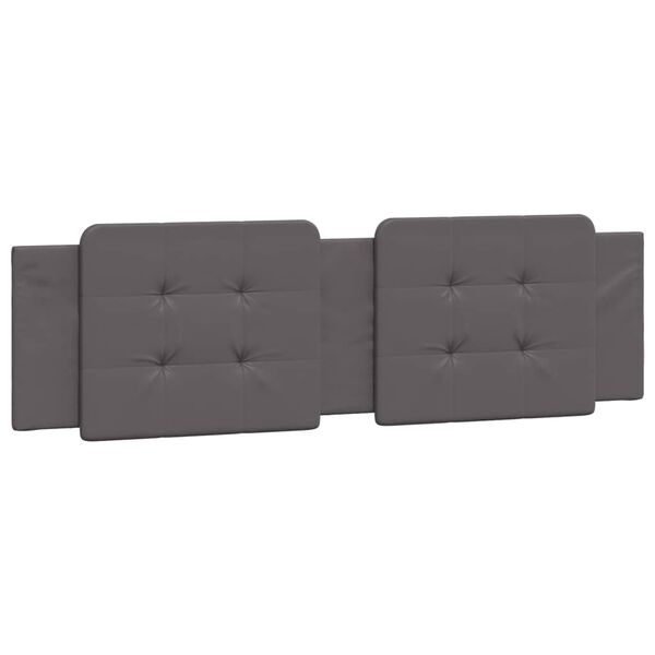 vidaXL Headboard Cushion "Zadar" Grey 180 cm Faux Leather