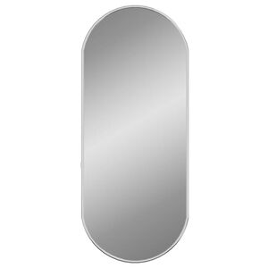 vidaXL V&auml;ggspegel silver 60x25 cm oval
