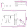 vidaXL Lekplats impregnerad furu